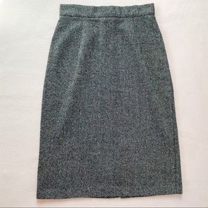 Vintage Tweed Tube Skirt Gray Robyn made in USA